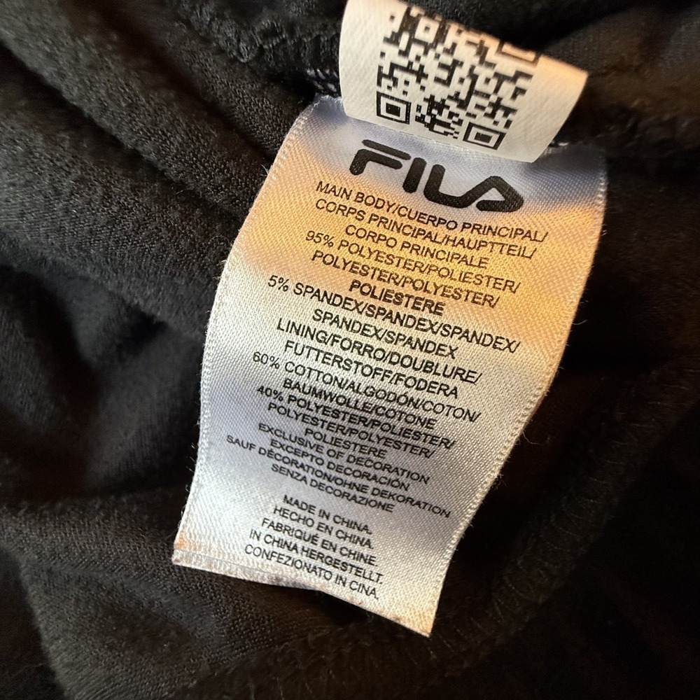 Fila Women's Black Long Sleeve Velour Quarter Zip Pullover Hoodie Size‎ Small - Picture 7 of 14